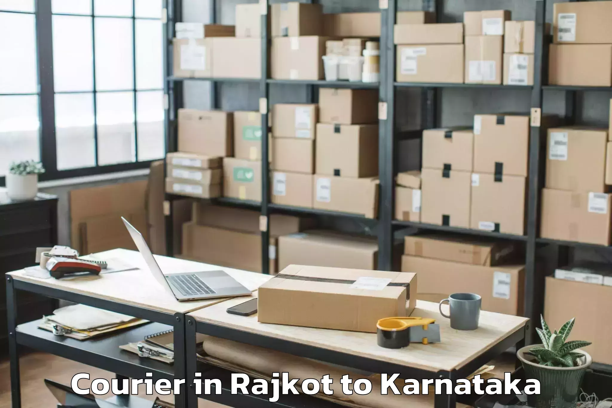 Easy Rajkot to Mudgere Courier Booking